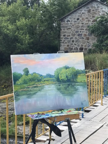 Painting маслом Первый Пленэр