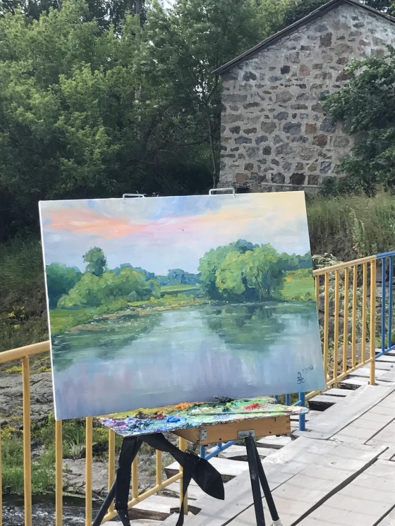 Painting маслом Первый Пленэр