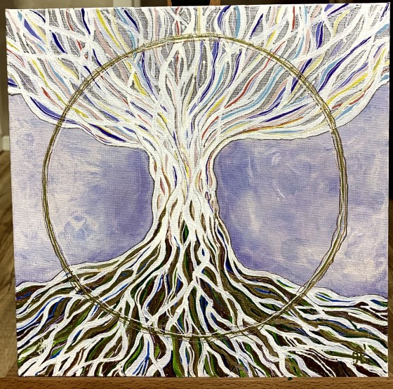 Painting акрилом Древо