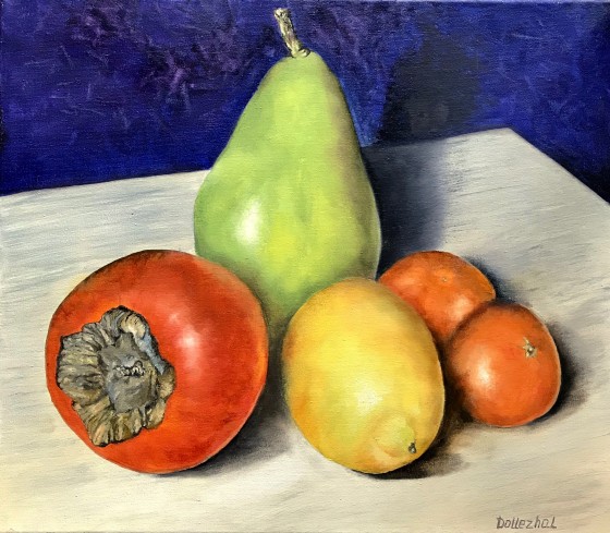 Painting маслом Натюрморт фрукты 