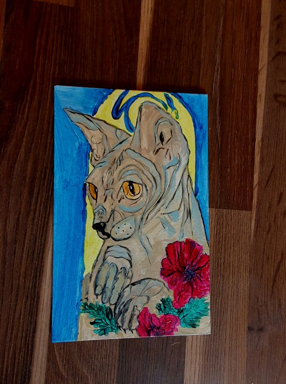 Painting акрилом Сфинкс