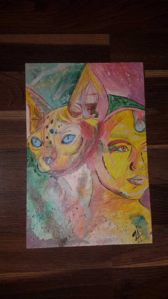 Painting акрилом Космос