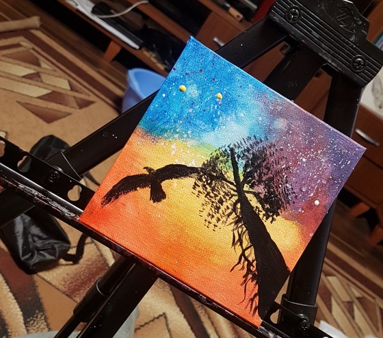 Painting акрилом Саванна