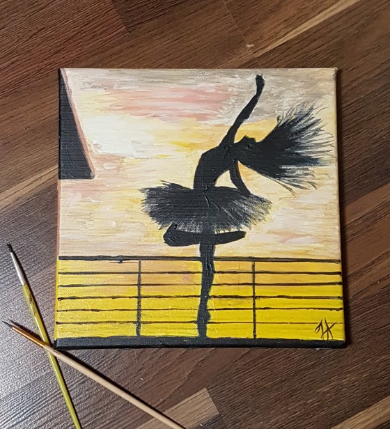 Painting акрилом Балерина