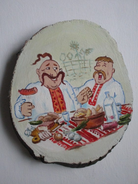 Painting маслом "Два кума"