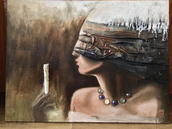 Painting маслом Картина зі свічкою