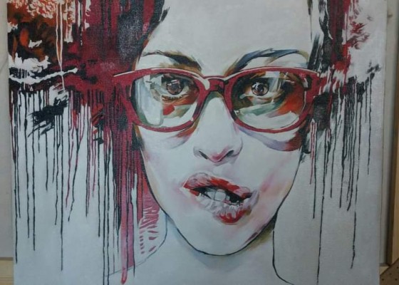 Painting маслом Девушка