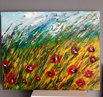 Painting маслом Маки