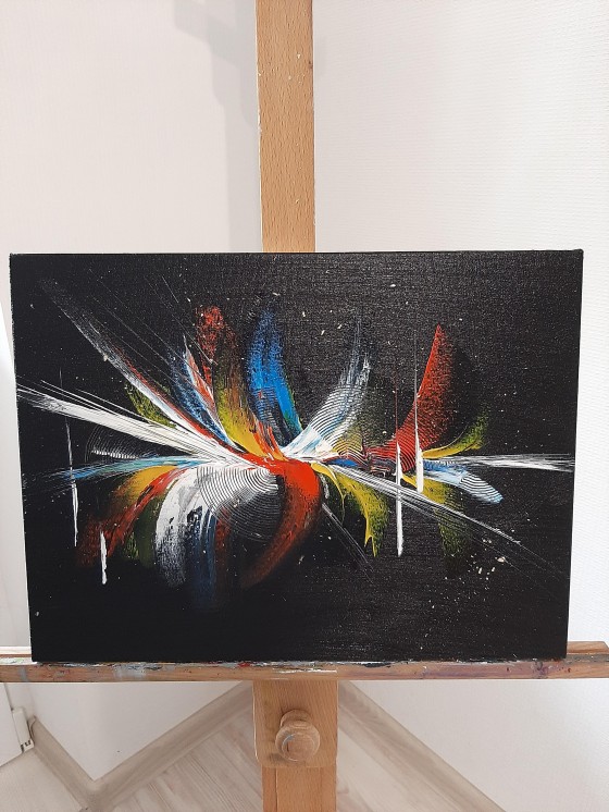 Painting маслом Ночные салюты в моей голове