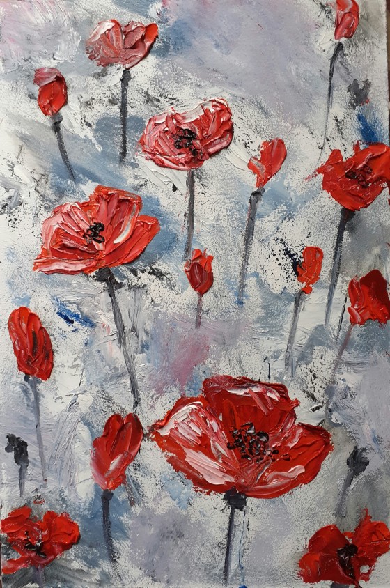 Painting маслом Маки