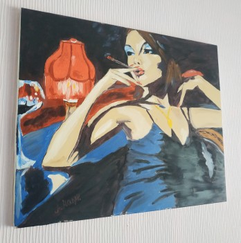 Painting маслом Лампа