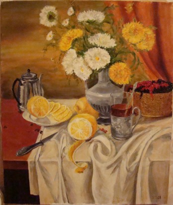 Painting маслом осенний натюрморт