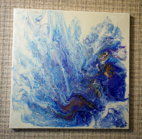 Painting акрилом Зима