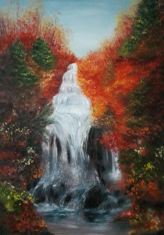 Painting маслом Осенние брызги