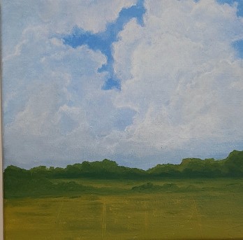 Painting акрилом Облака