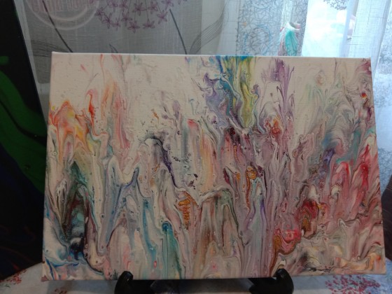 Painting акрилом Цветочное поле