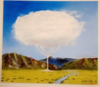 Painting маслом Облака 