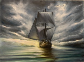 Painting маслом Берег близок