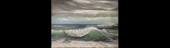 Painting маслом Море после грозы