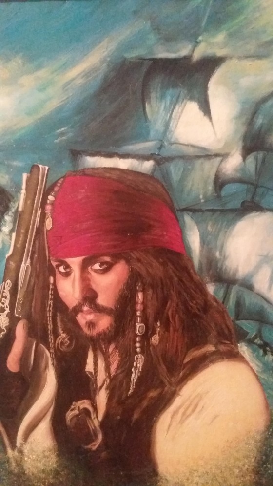 Painting маслом Капитан Джек