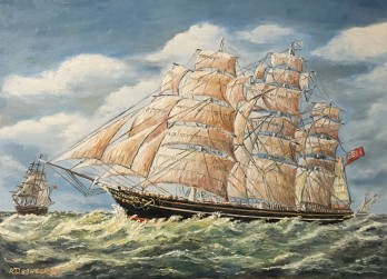 Painting маслом "Парусник"