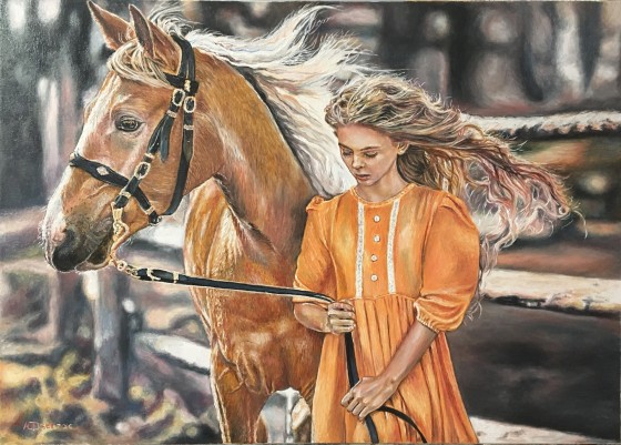 Painting маслом Ласкающий ветер