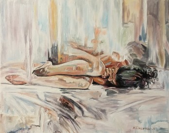 Painting маслом Женский озноб
