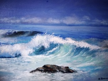 Painting маслом Волна