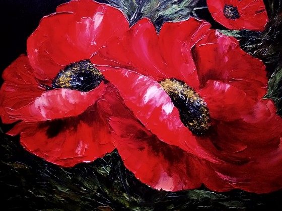 Painting маслом Маки