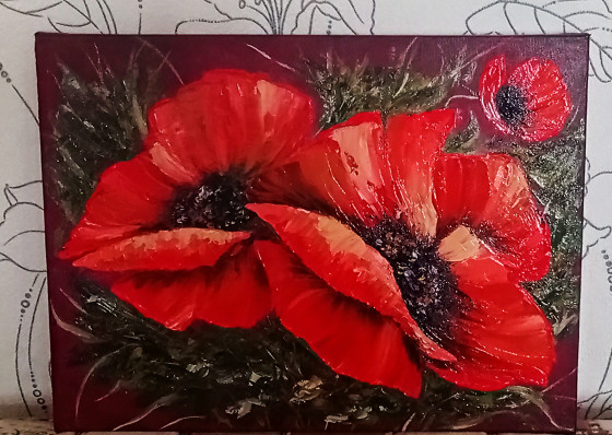 Painting маслом Маки