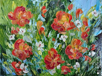Painting маслом Букет цветов