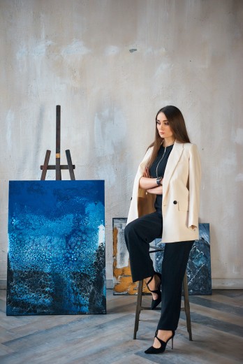 Painting акрилом Inside the ocean 