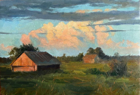 Painting маслом Закат