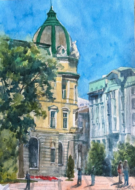 Painting акварелью Музей у Львові