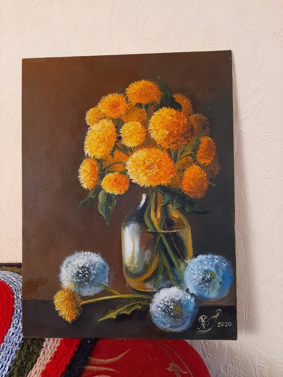 Painting маслом Кульбаби 