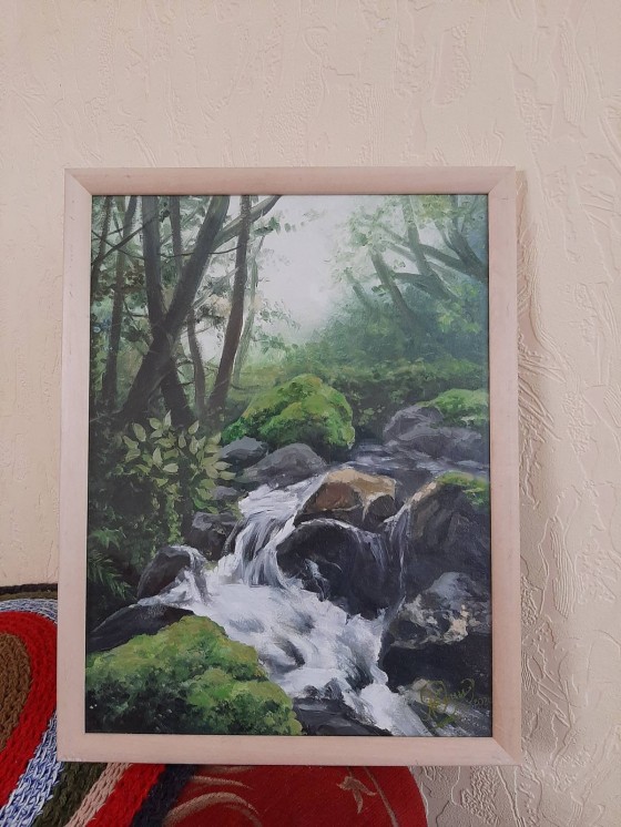 Painting маслом Водопад