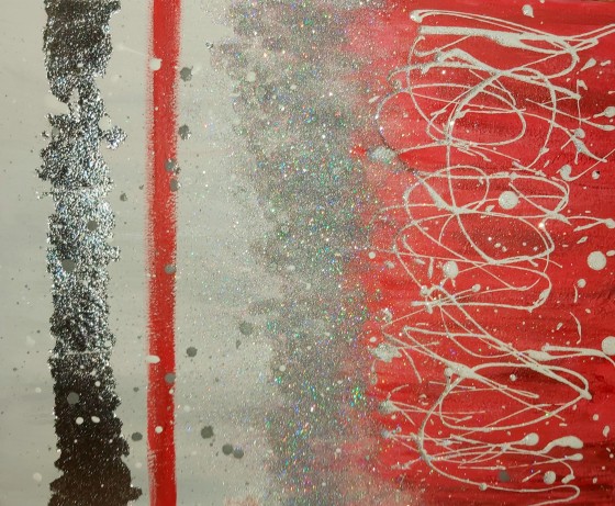 Painting в смешанной технике Экспресия счастья 