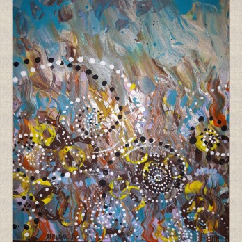 Painting акрилом Подводный мир