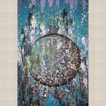 Painting акрилом Цветущая луна