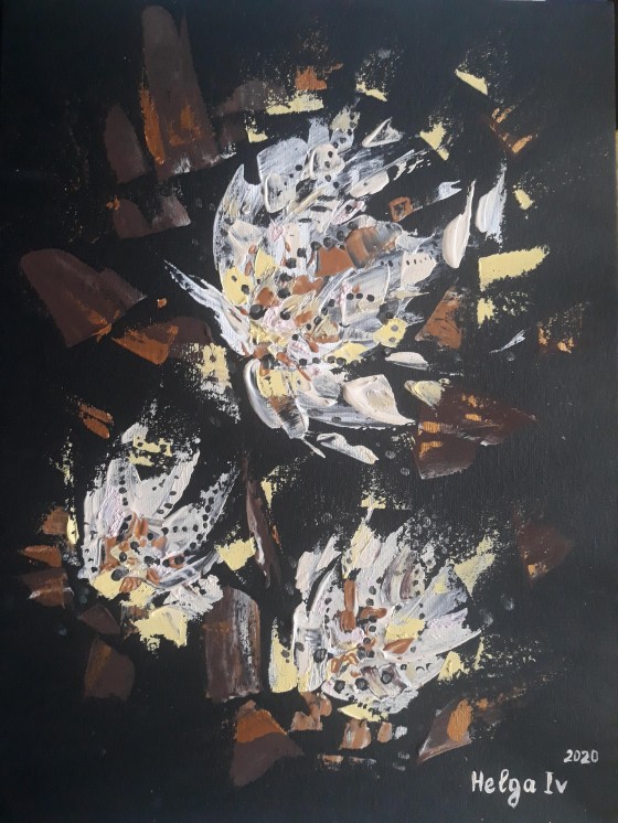 Painting акрилом Hope in the dark