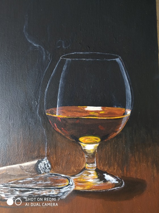 Painting маслом Коньяк
