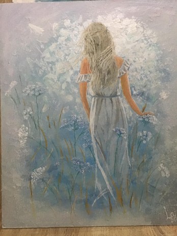 Painting акрилом Цветущий луг