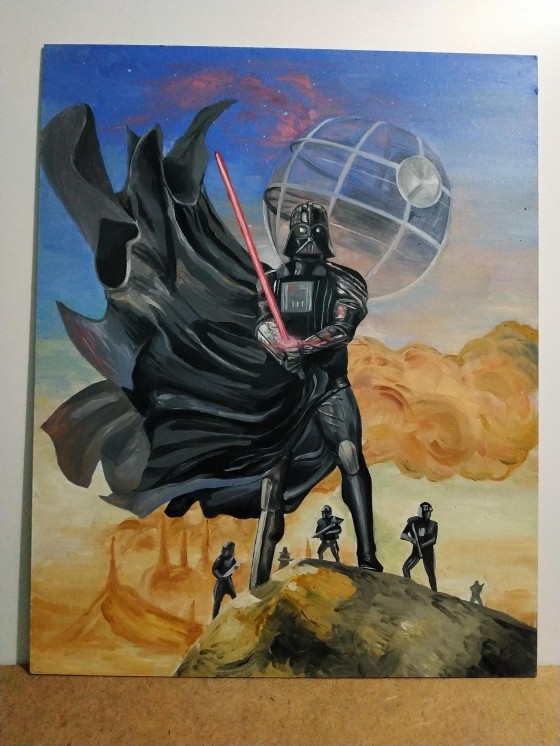 Painting маслом Дарт Вейдер