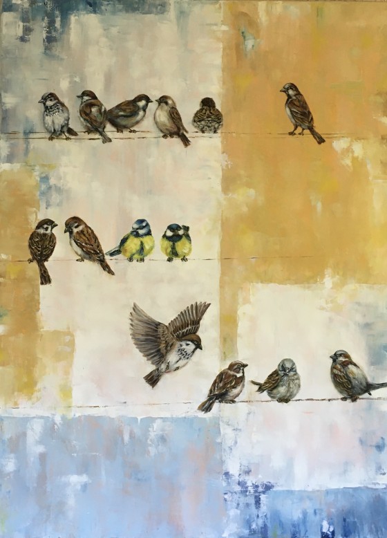 Painting маслом Птицы