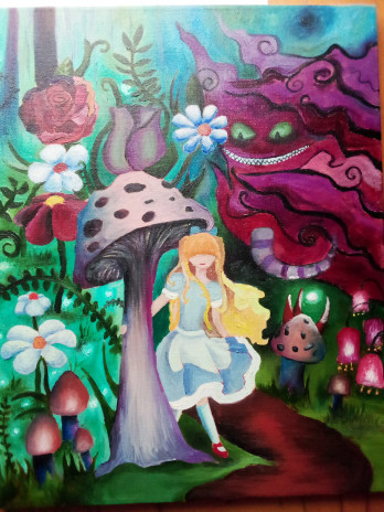 Painting маслом Алиса