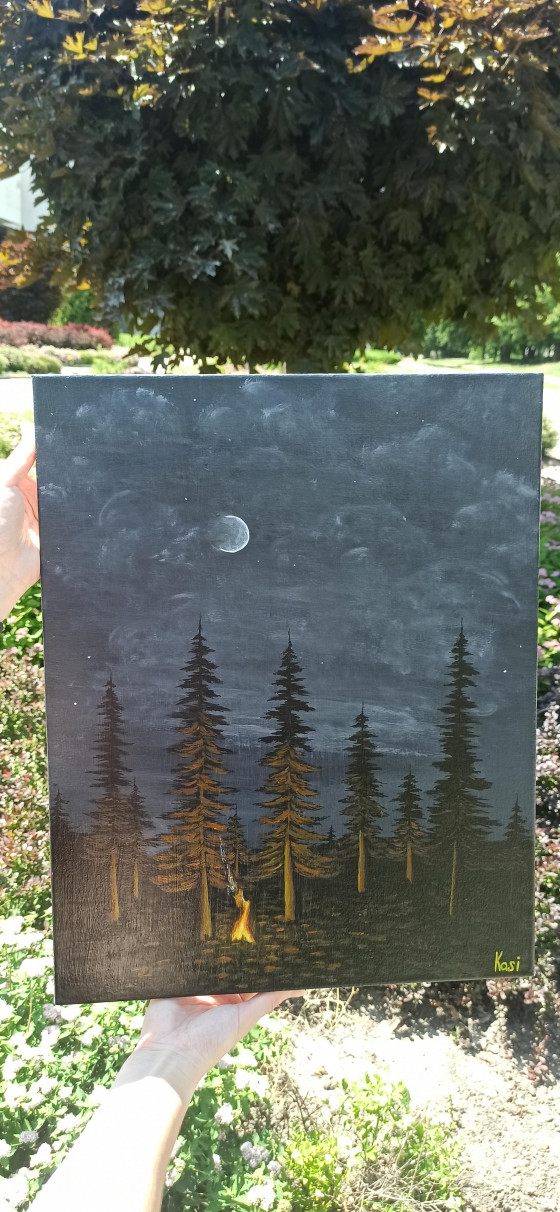 Painting акрилом В пітьмі