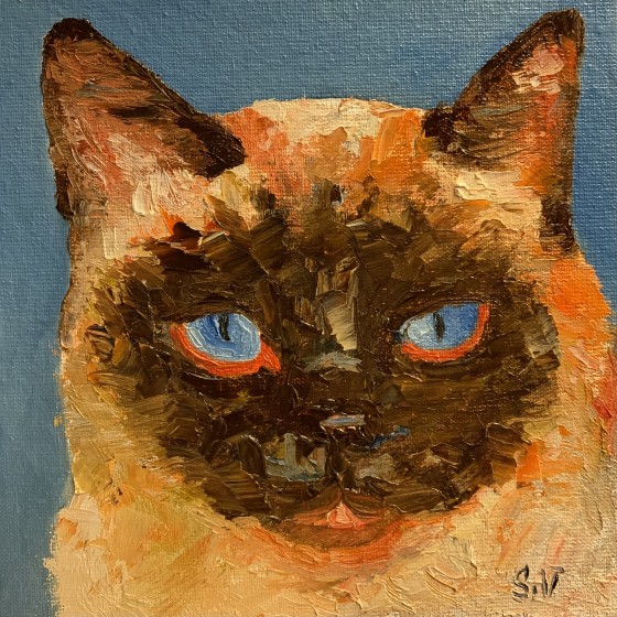 Painting маслом Кот