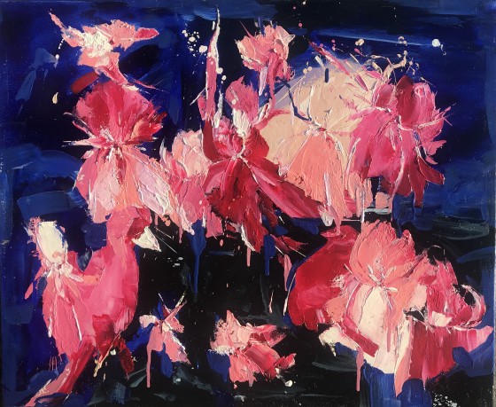 Painting маслом Красный кардинал