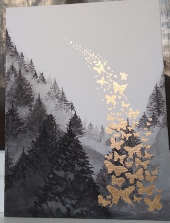 Painting акрилом Картина "Бабочки"