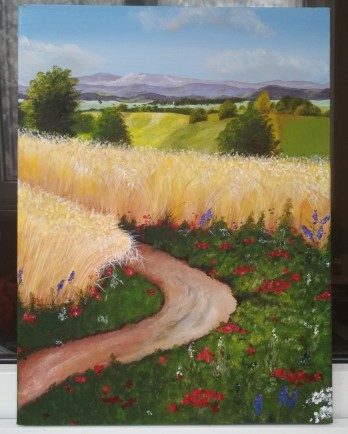 Painting акрилом Картина ,,Поле"